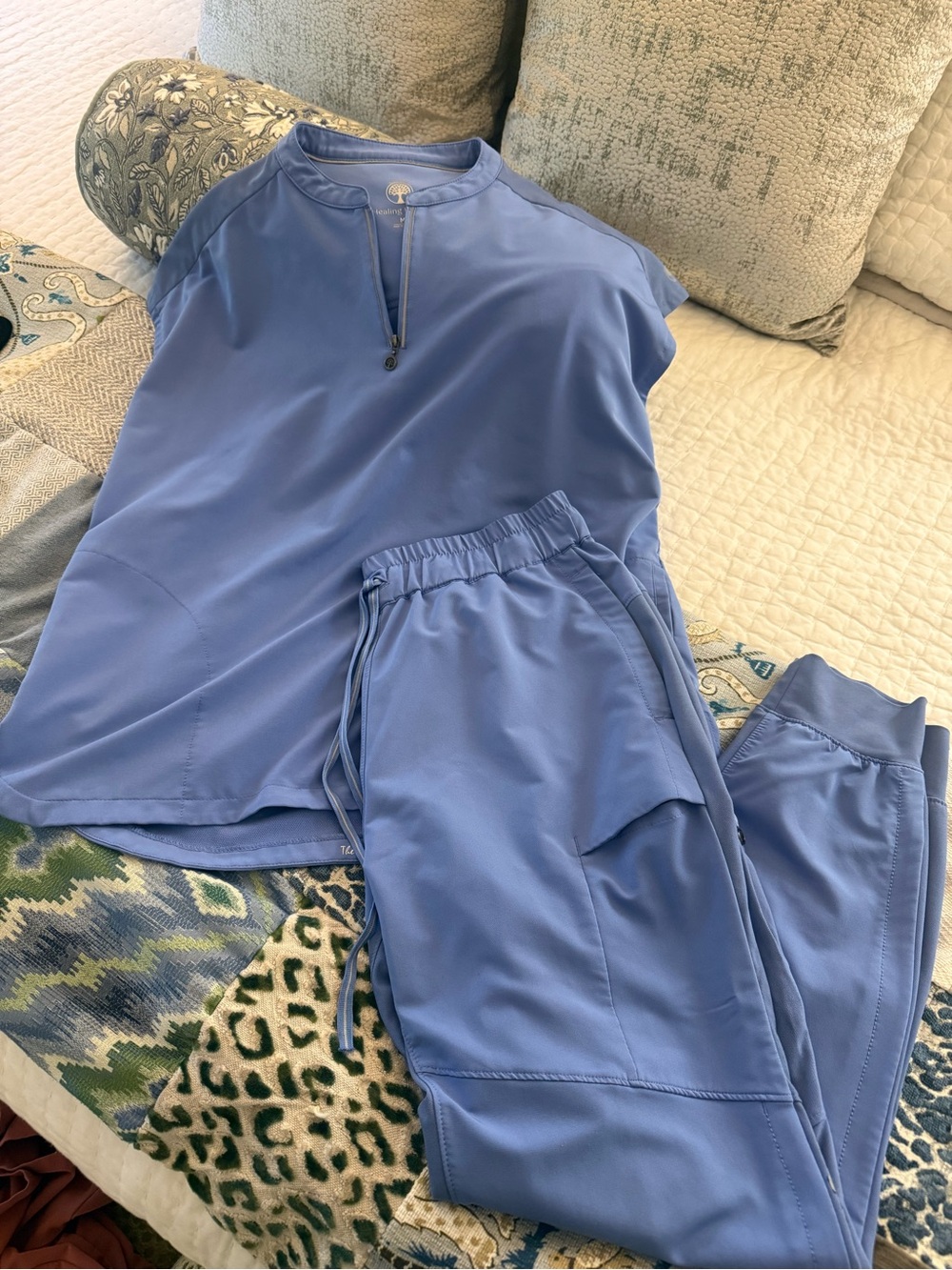 Healing Hands Scrub Set (Mock neck top and joggers)